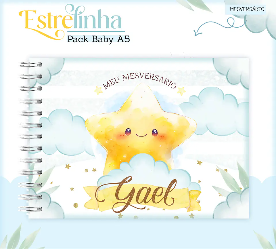 Arquivo Encadernação Baby Estrelinha Menino 11