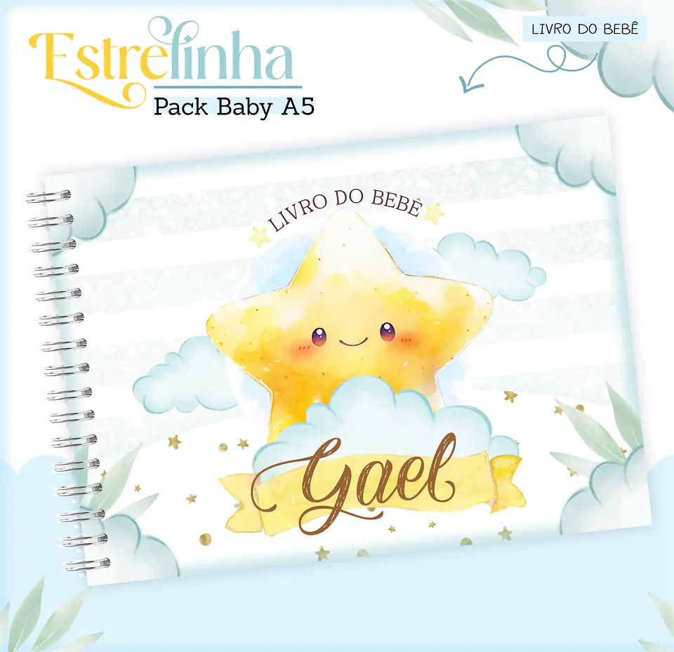 Arquivo Encadernação Baby Estrelinha Menino 13