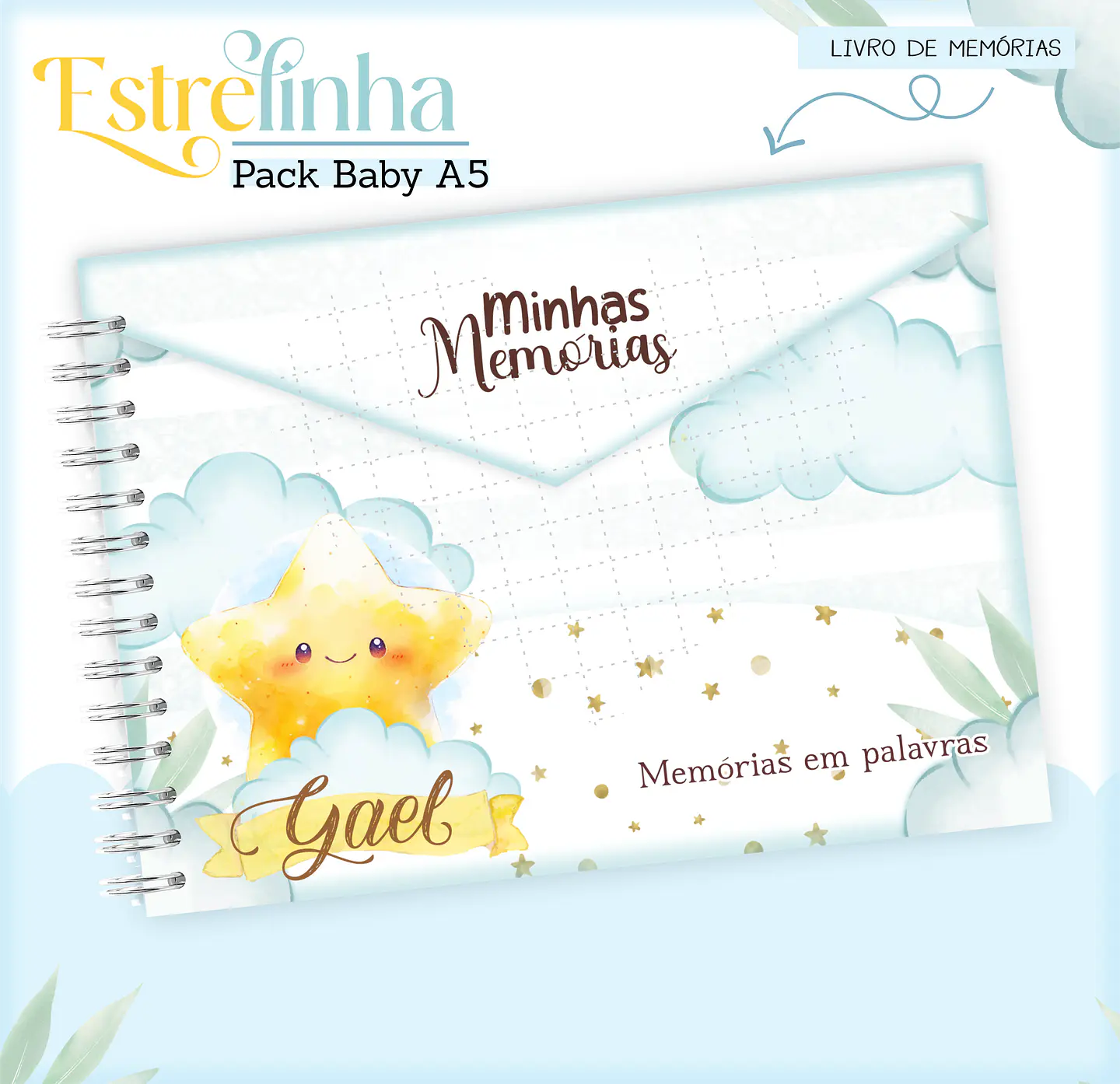 Arquivo Encadernação Baby Estrelinha Menino 15