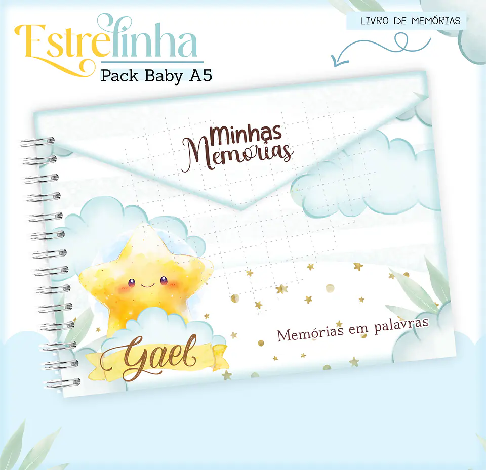 Arquivo Encadernação Baby Estrelinha Menino 15