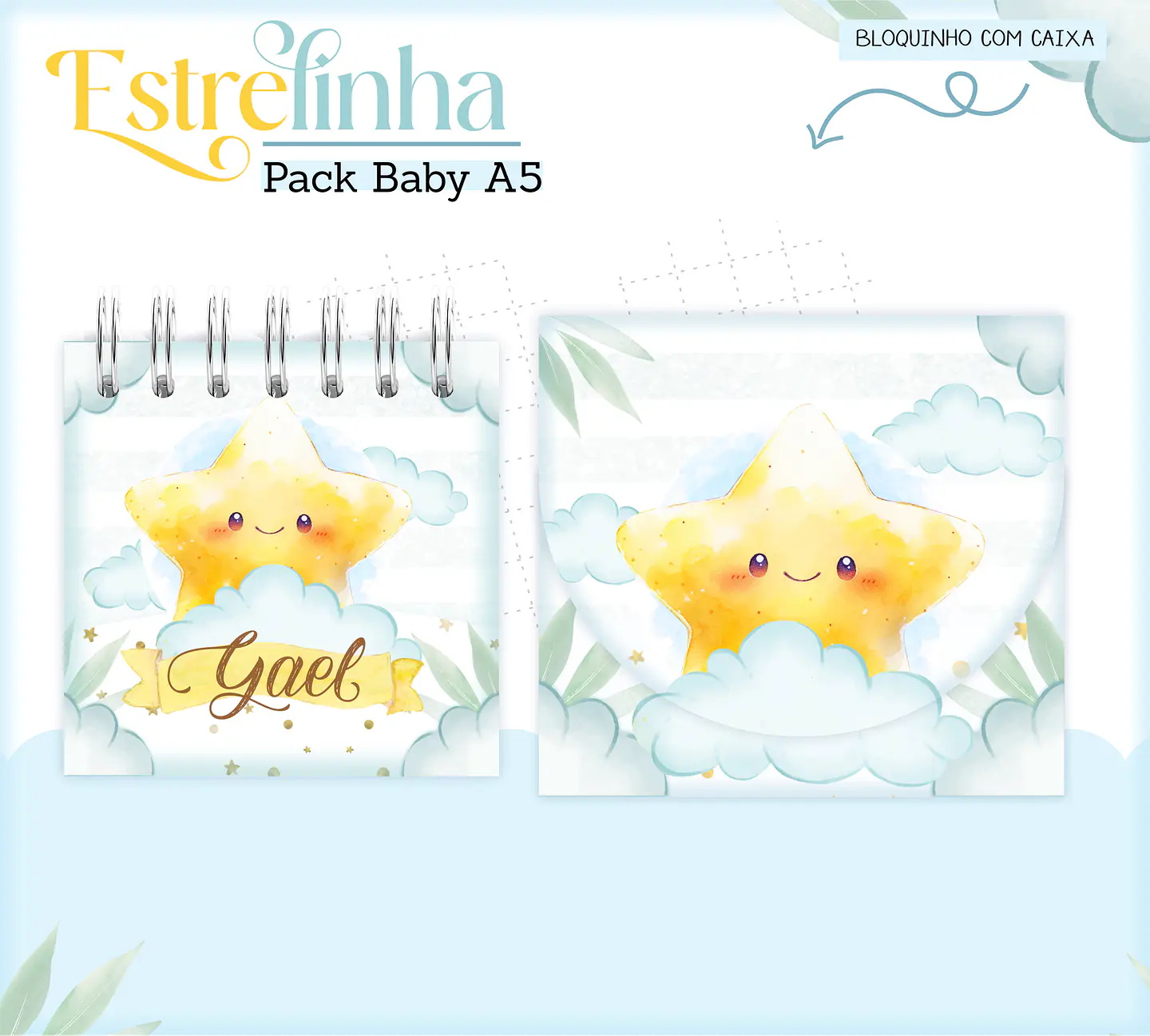 Arquivo Encadernação Baby Estrelinha Menino 16