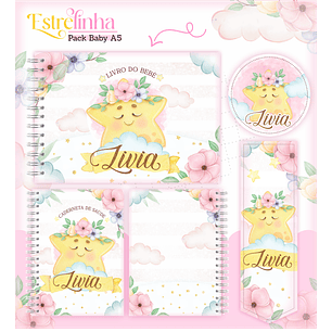 Arquivo Encadernação Baby Estrelinha Menina