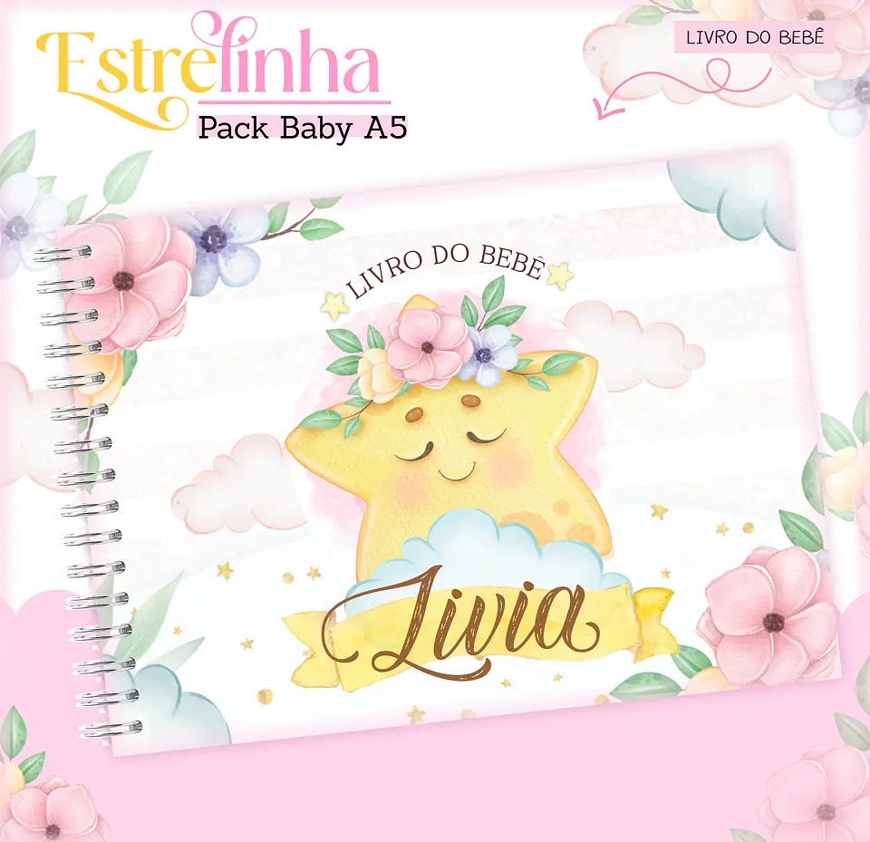 Arquivo Encadernação Baby Estrelinha Menina 4