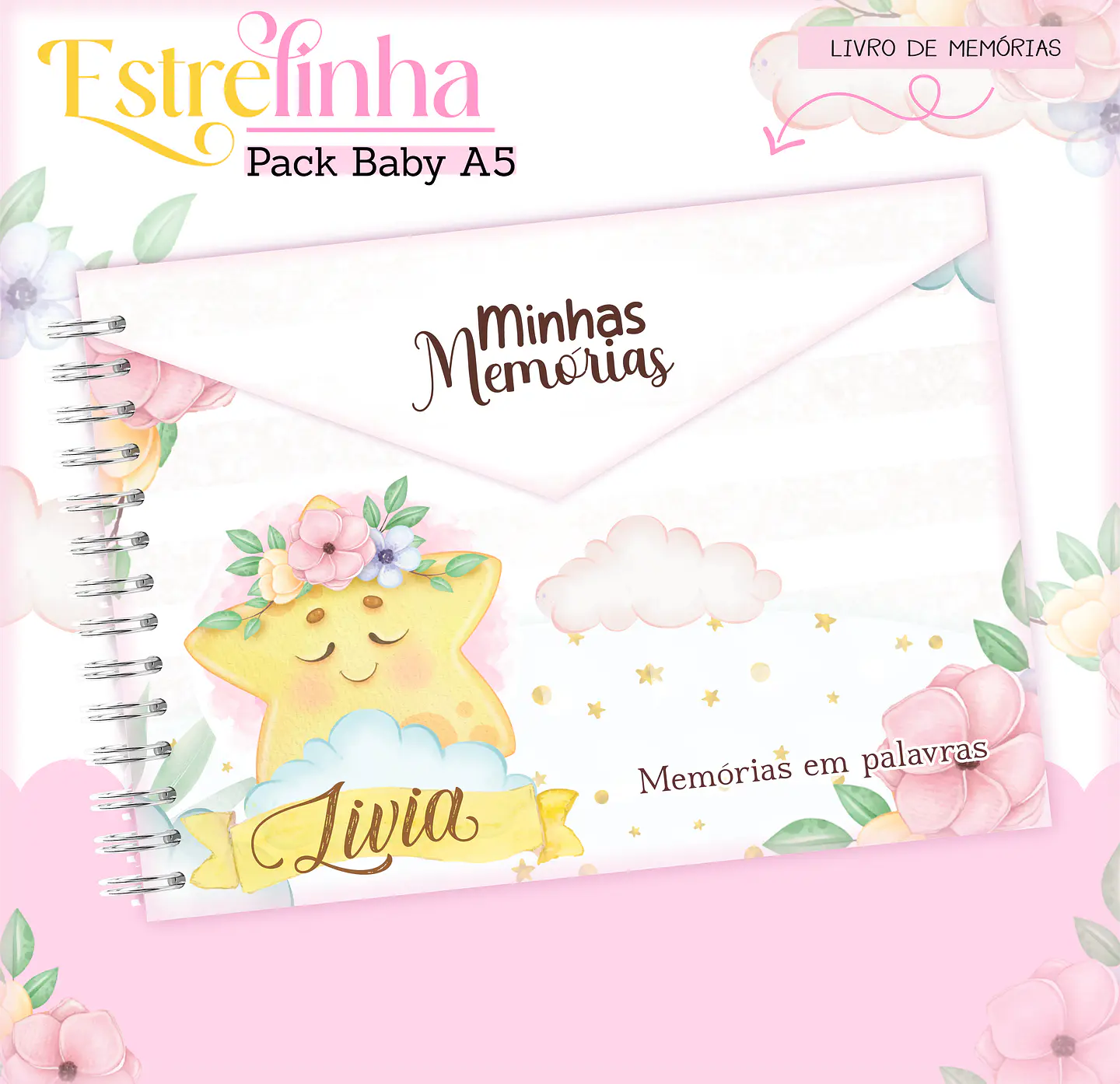 Arquivo Encadernação Baby Estrelinha Menina 6