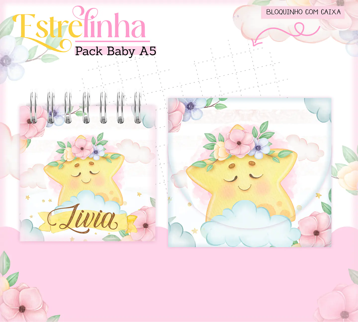 Arquivo Encadernação Baby Estrelinha Menina 7