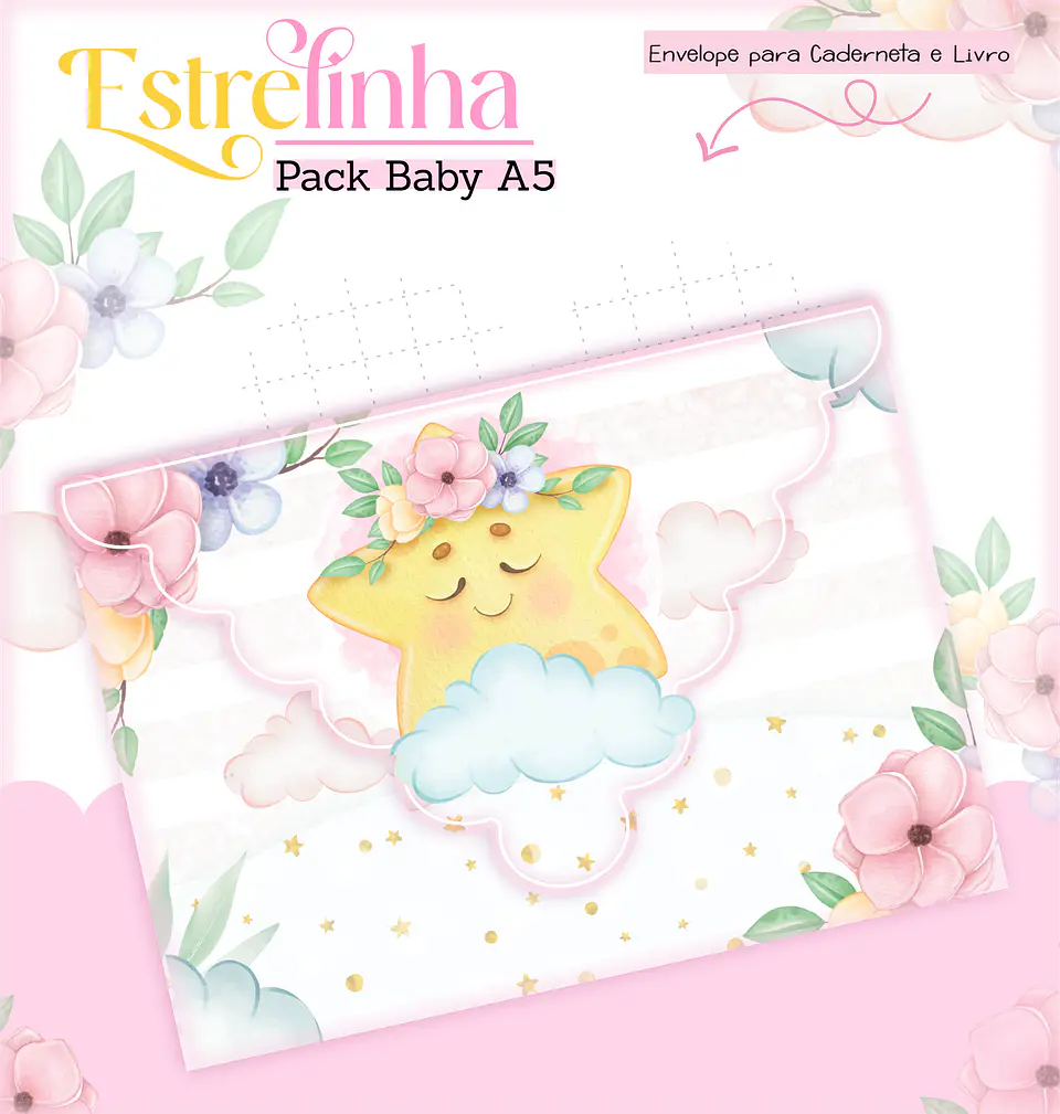 Arquivo Encadernação Baby Estrelinha Menina 8