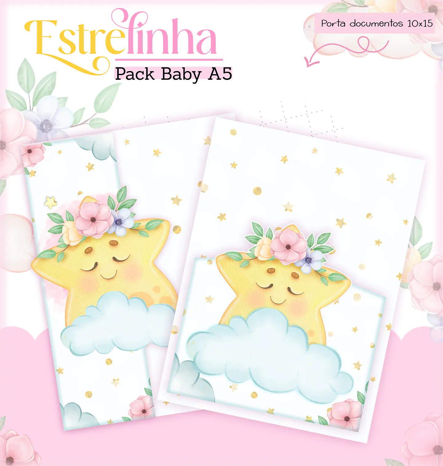 Arquivo Encadernação Baby Estrelinha Menina 9