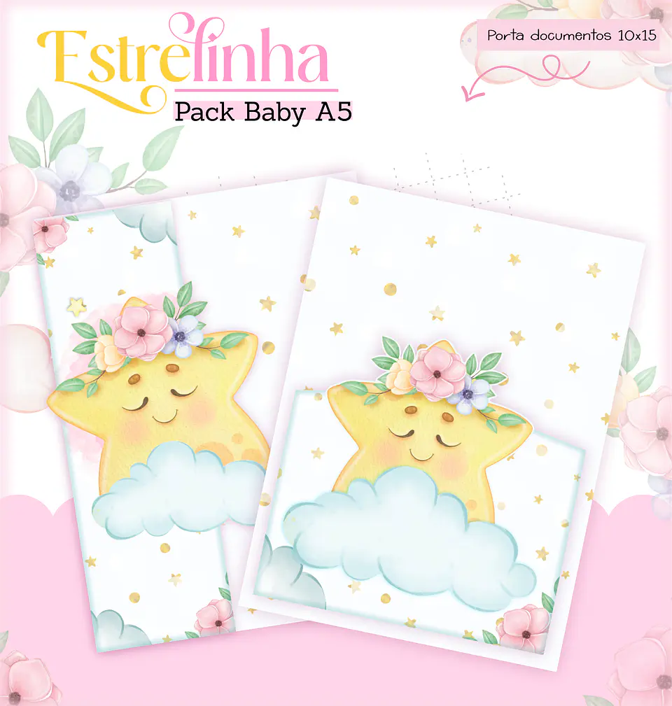 Arquivo Encadernação Baby Estrelinha Menina 9
