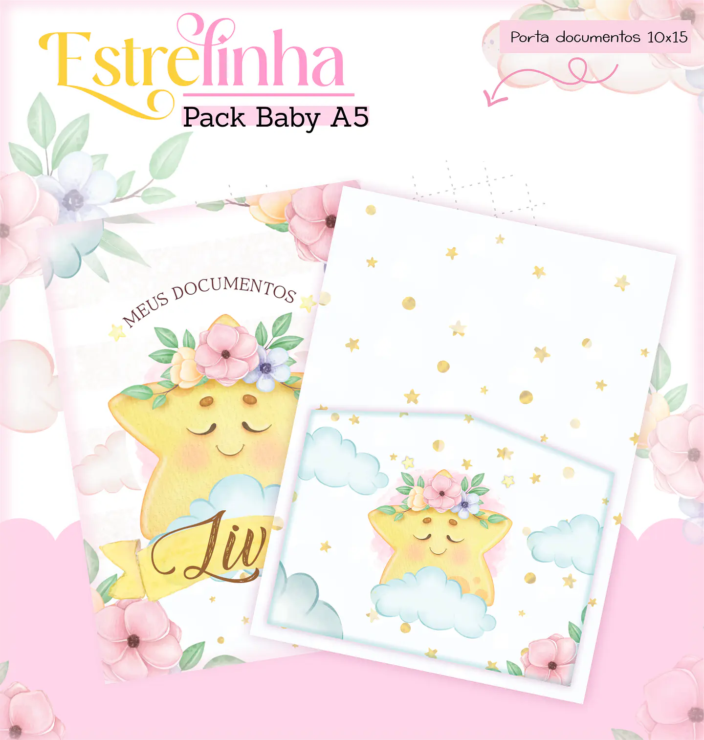 Arquivo Encadernação Baby Estrelinha Menina 10