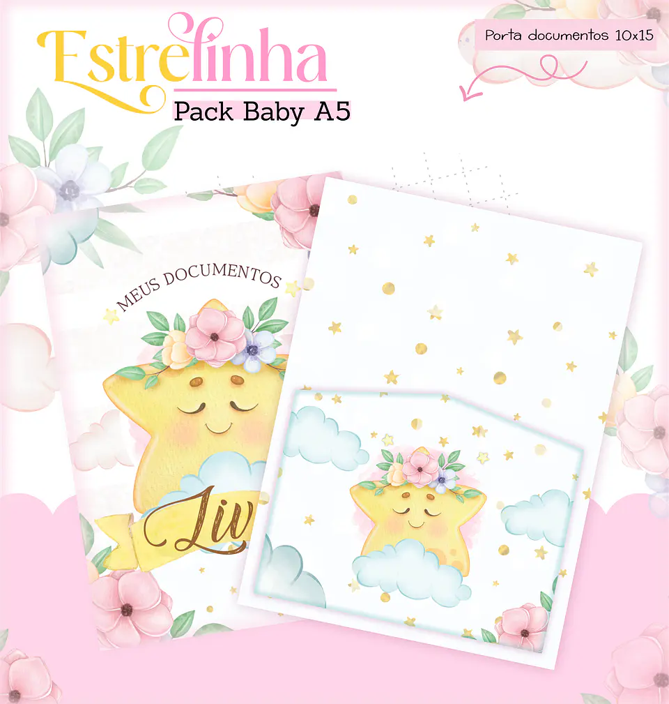 Arquivo Encadernação Baby Estrelinha Menina 10