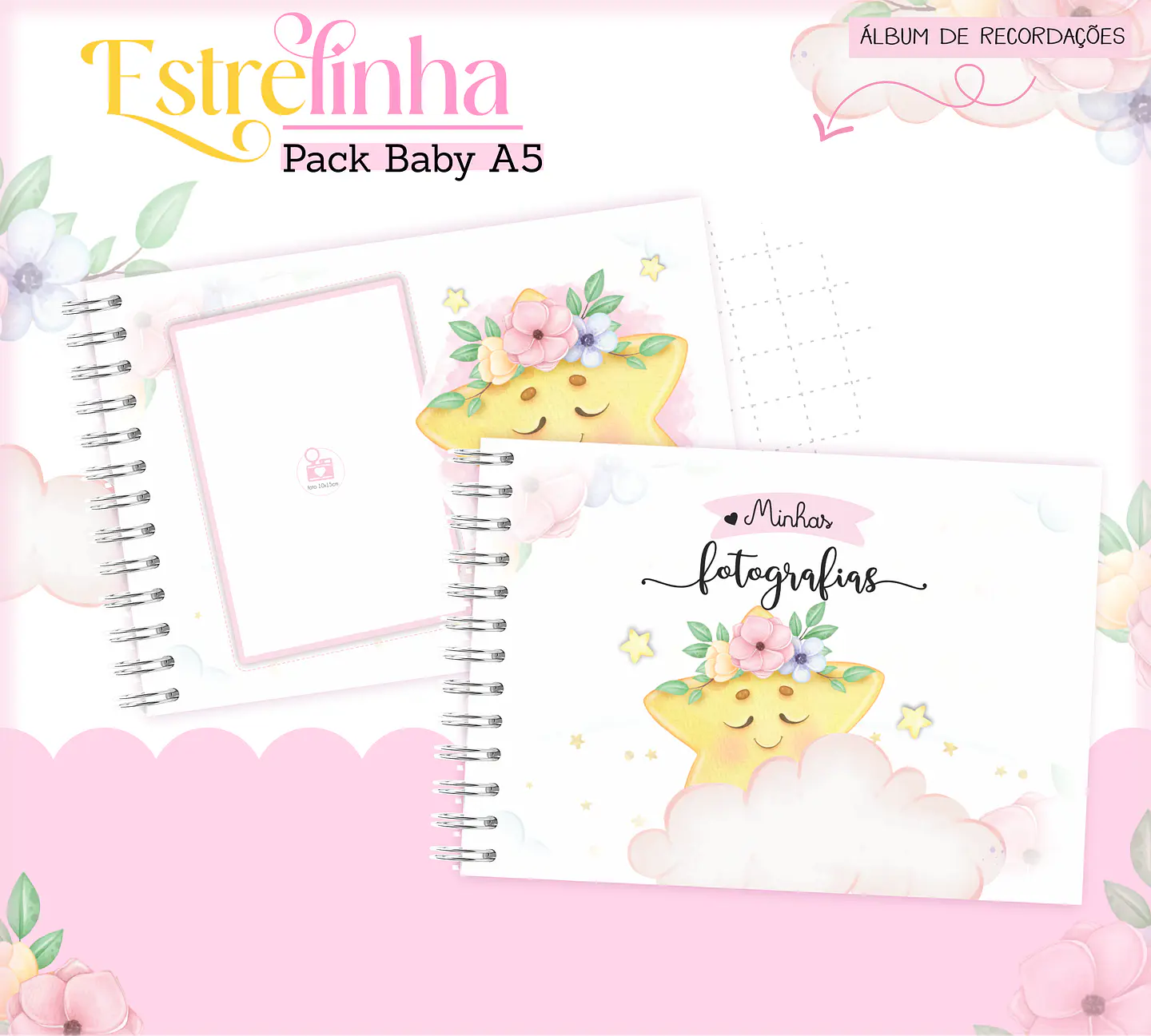 Arquivo Encadernação Baby Estrelinha Menina 18