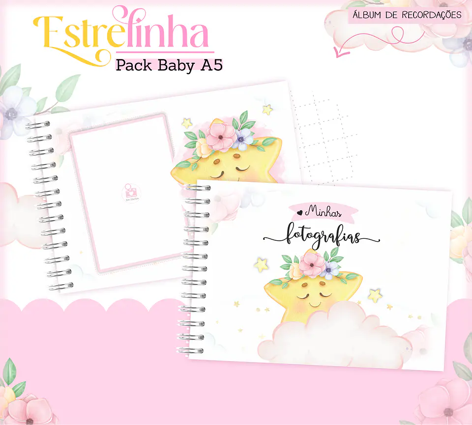 Arquivo Encadernação Baby Estrelinha Menina 18
