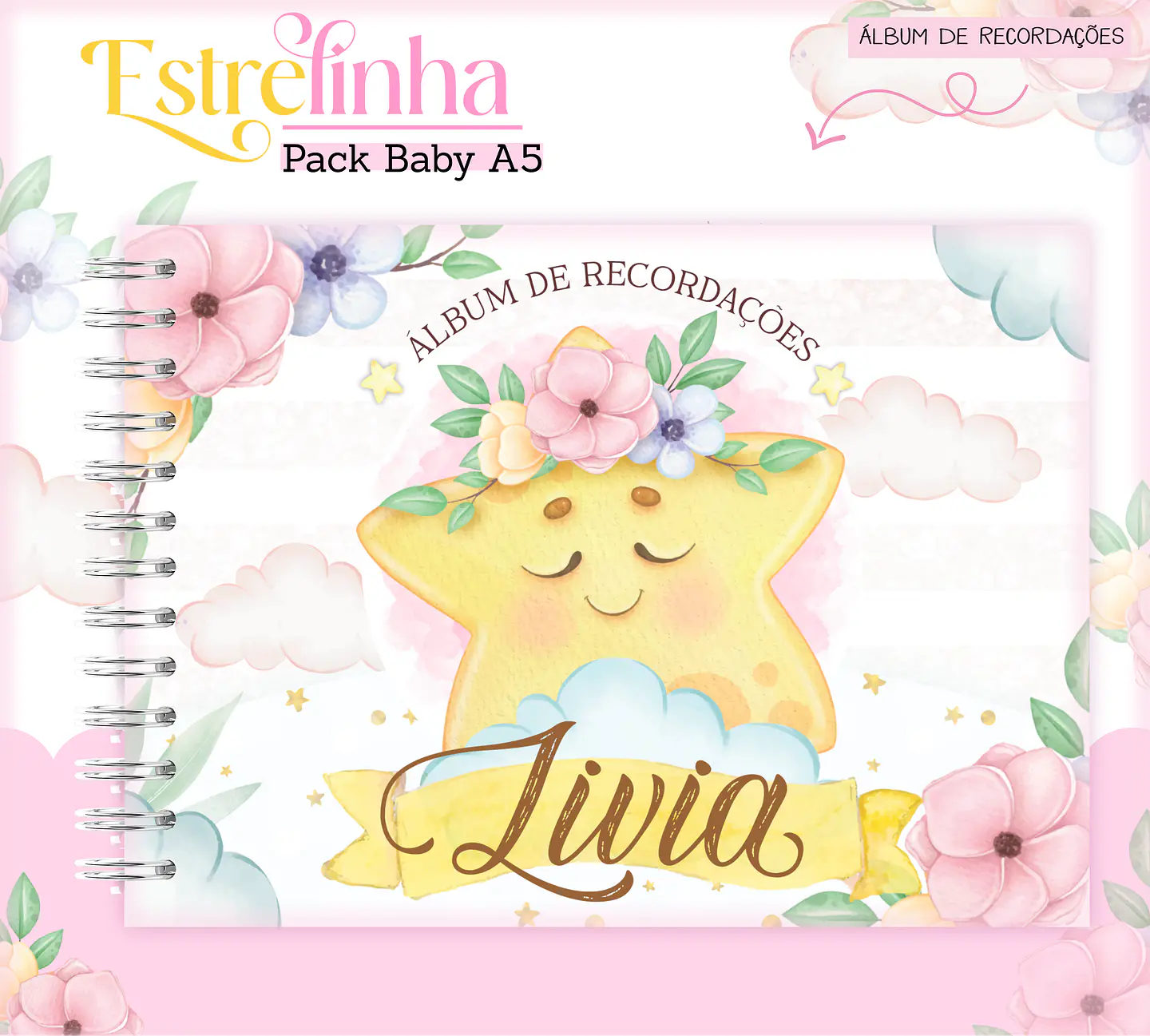 Arquivo Encadernação Baby Estrelinha Menina 19