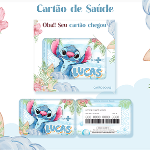 Arquivo Kit Encadernação Stitch Aquarela
