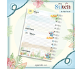 Arquivo Kit Encadernação Stitch Aquarela