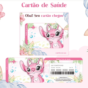 Arquivo Kit Encadernação Stitch e Angel