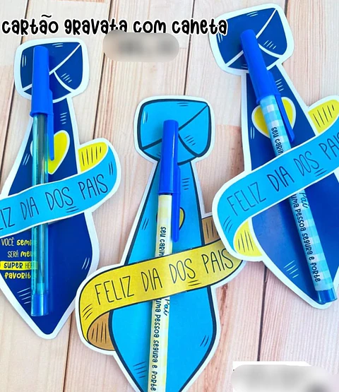 Arquivo Card Gravata e Caneta Dia dos Pais