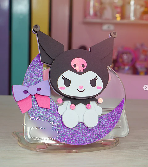  Arquivo de Corte Porta Doces Bola Acrilica - Kuromi