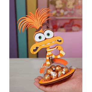 Arquivo de Corte Porta Doces Bola Acrilica - Divertidamente Ansiedade