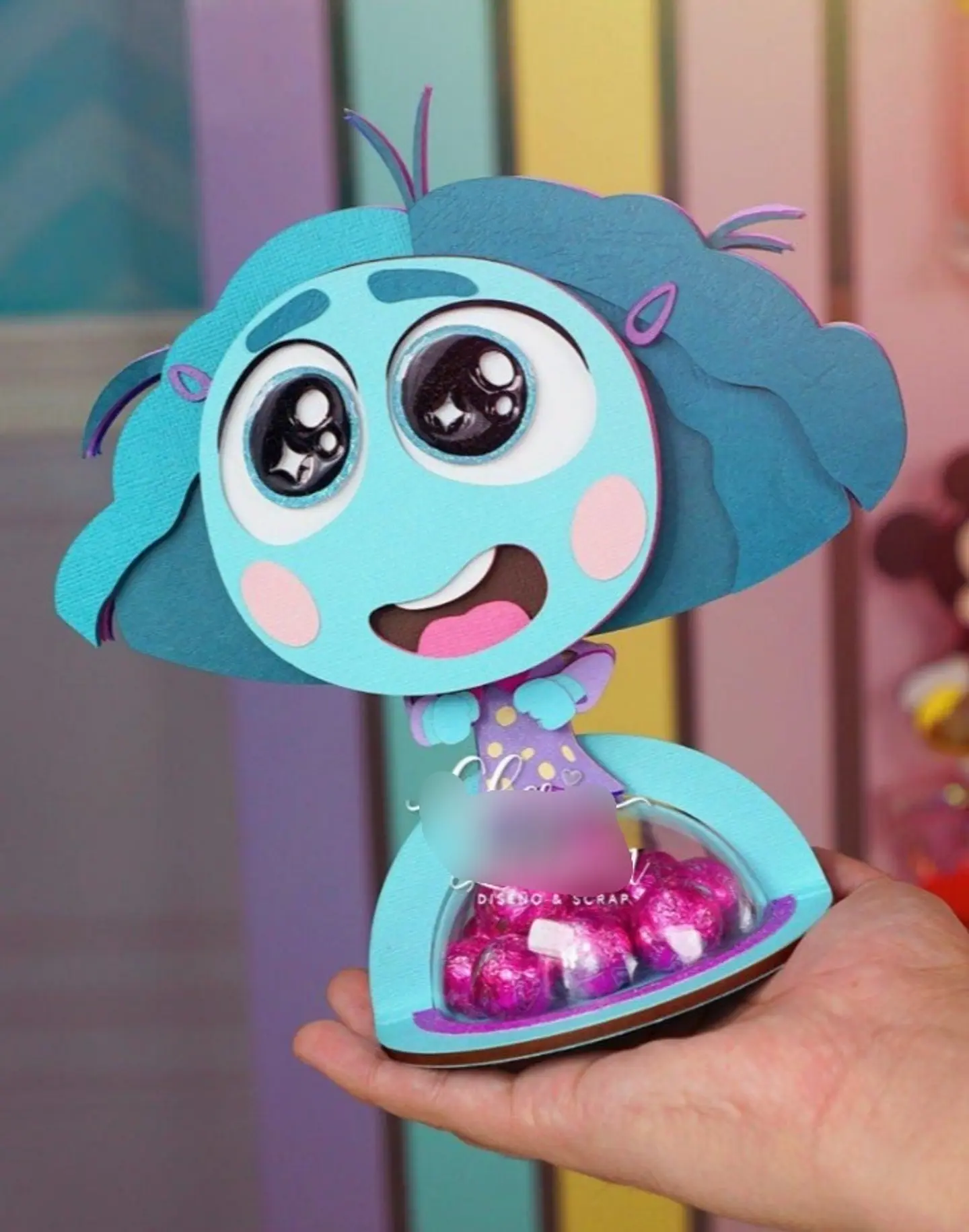 Arquivo de Corte Porta Doces Bola Acrilica - Divertidamente Inveja 1