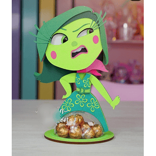 Arquivo de Corte Porta Doces Bola Acrilica - Divertidamente Nojinho