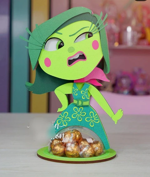 Arquivo de Corte Porta Doces Bola Acrilica - Divertidamente Nojinho