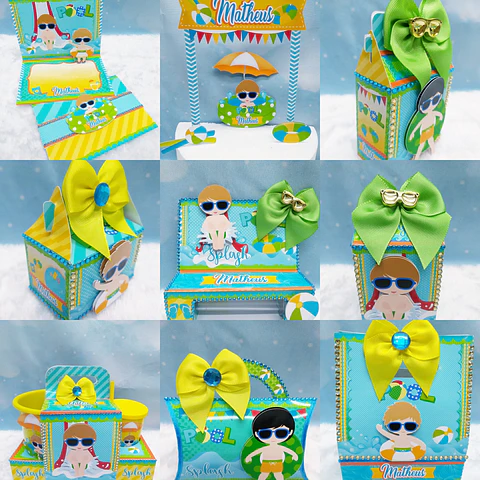 Arquivo de Corte Pool Party Praia Menino