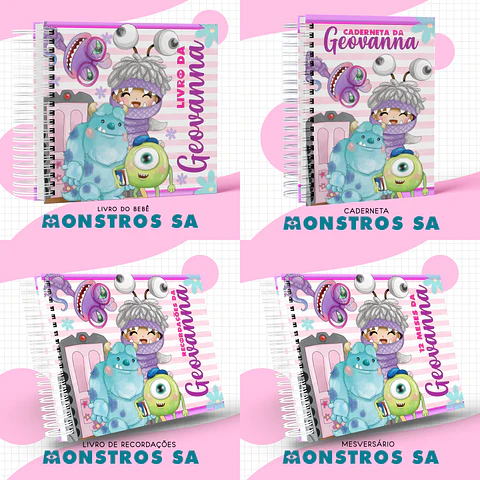 Arquivo Encadernação Baby Monstros SA