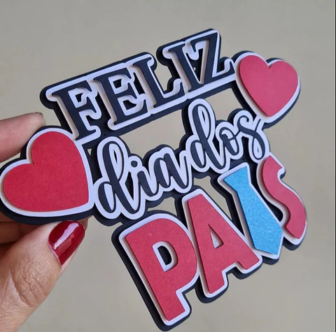 Arquivo Topo Feliz Dia dos Pais em camadas