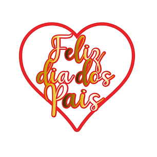 Arquivo Topo Feliz Dia dos Pais Coração Em Camadas