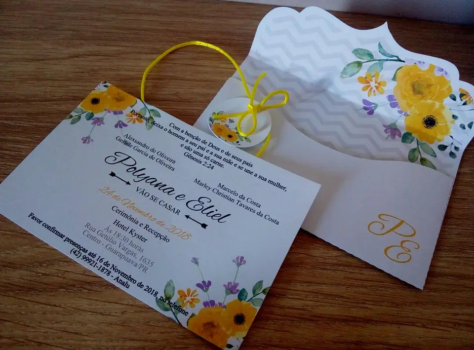Arquvo Convites de Casamento e Padrinhos 2 doces 3
