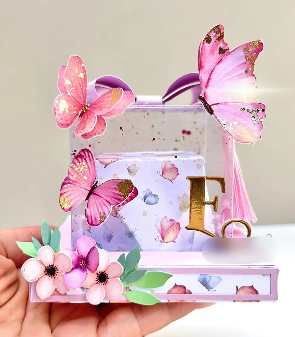 Arquivo de Corte Caixa Cubo Acetao Bluma - SOMENTE MOLDE 1