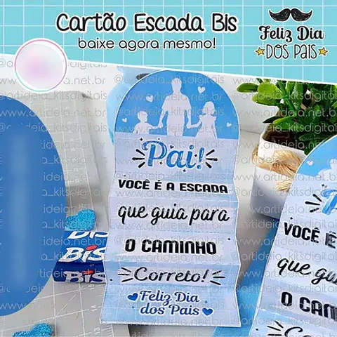 Arquivo Dia dos Pais Cartão Escada Bis
