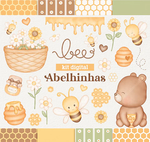 Kit Digital Alenhinha Aquarela - Daiane