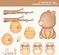 Kit Digital Alenhinha Aquarela - Daiane - Thumbnail 6