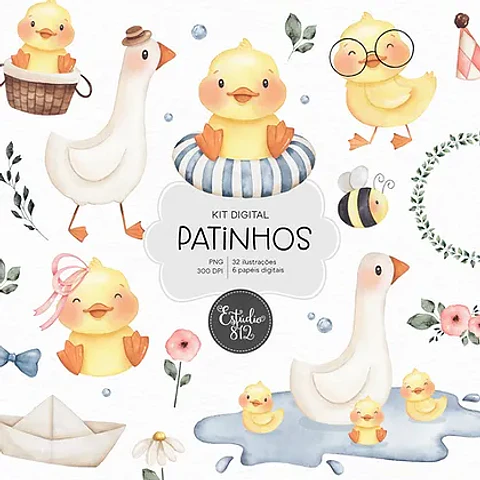 Kit Digital Patinhos - 812