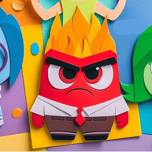 Arquivo Topo de Bolo Divertidamente Raiva - EM CAMADAS