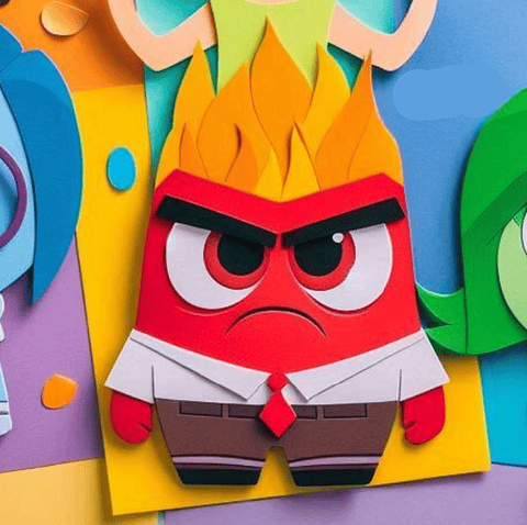 Arquivo Topo de Bolo Divertidamente Raiva - EM CAMADAS