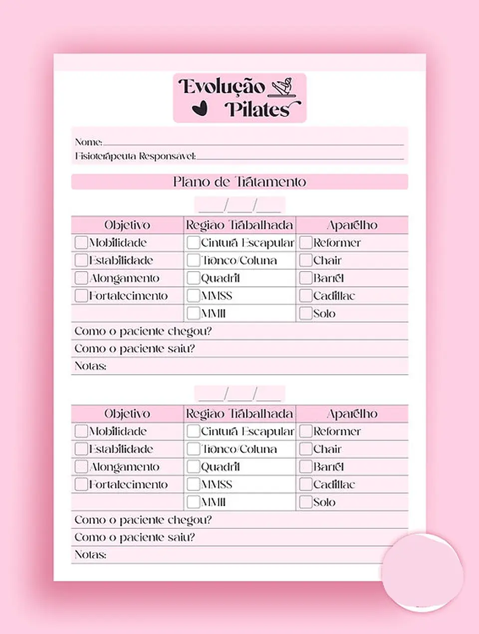 Arquivo Ficha Evolução de Pilates - Rosa e Cinza  1