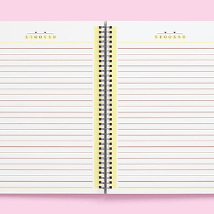 Arquivo Miolos Pautados Caderno - Rosa, Verde, Amarelo e Cinza