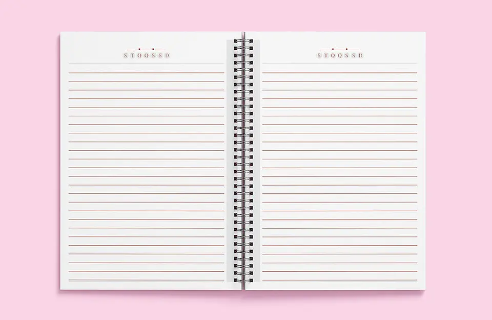 Arquivo Miolos Pautados Caderno - Rosa, Verde, Amarelo e Cinza 4