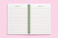 Arquivo Miolos Pautados Caderno - Rosa, Verde, Amarelo e Cinza - Thumbnail 5