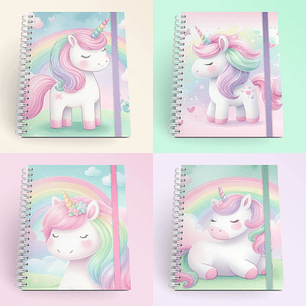 Arquivo Caderno A5 Unicórnio