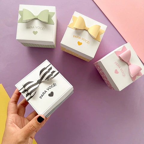 Arquivo Caixa Presente Quadrada