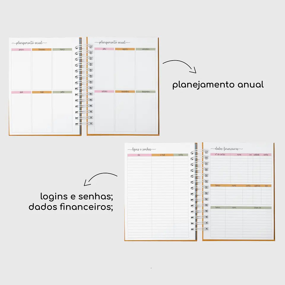 Arquivo Encadernação Combão Agendas e Planners Permanente - GE 6