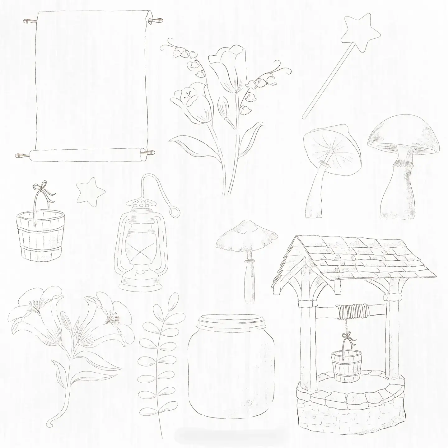 Kit Digital Mundo da Fantasia - Para Colorir 2