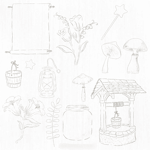 Kit Digital Mundo da Fantasia - Para Colorir