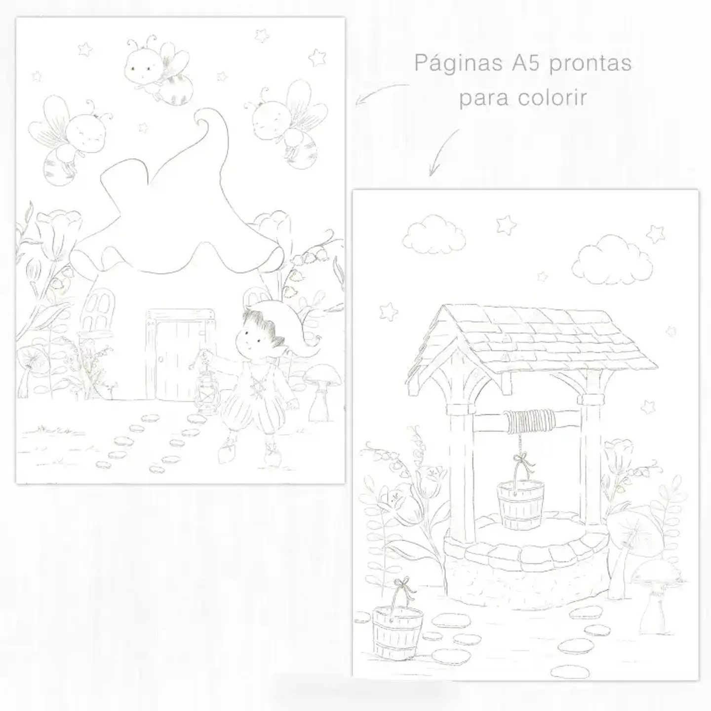 Kit Digital Mundo da Fantasia - Para Colorir 3