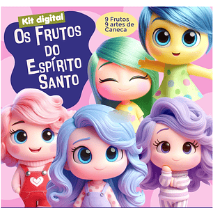 Kit Digital Frutos do Espírito Menina - Divertidamente