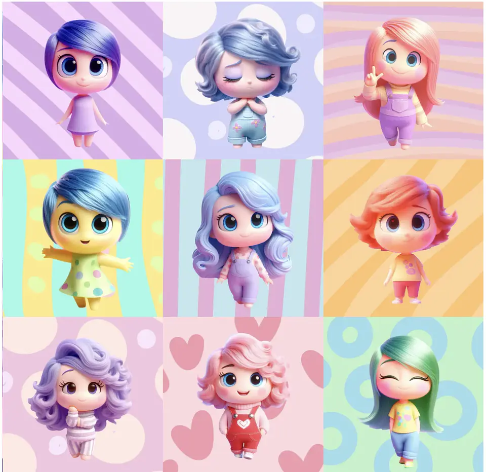 Kit Digital Frutos do Espírito Menina - Divertidamente 3